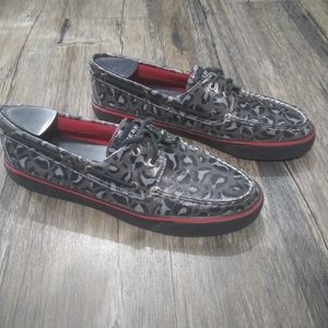 Sperry Top Sider Women Boat Shoes Size 9.5 Black